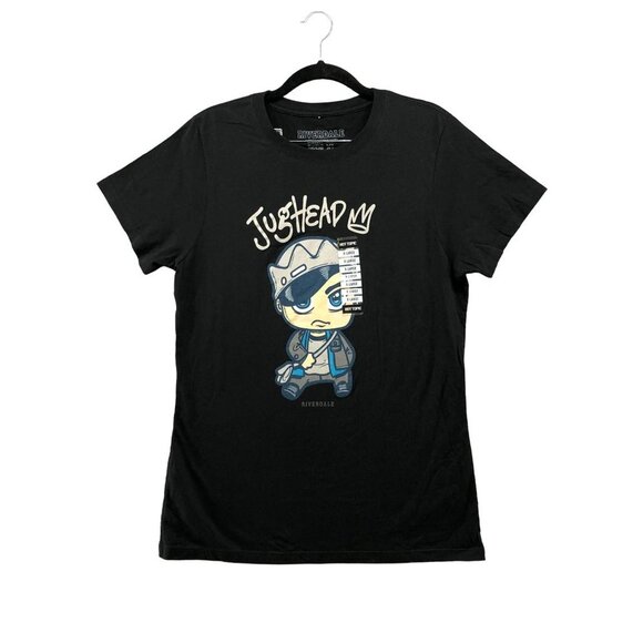 NWOT Hot Topic Riverdale Jughead T Shirt Womens XL Ripple Junction Fitted Black - Picture 1 of 8